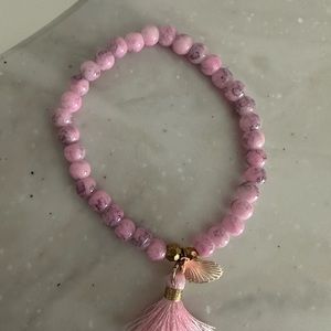New Stretchy Beaded Bracelet with shell/tassel
